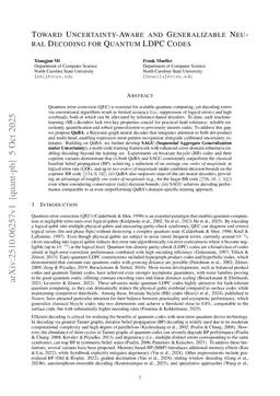 Toward Uncertainty-Aware and Generalizable Neural Decoding for Quantum LDPC Codes