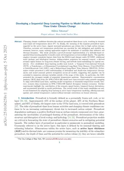 Developing a Sequential Deep Learning Pipeline to Model Alaskan Permafrost Thaw Under Climate Change