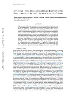 Efficient High-Resolution Image Editing with Hallucination-Aware Loss and Adaptive Tiling