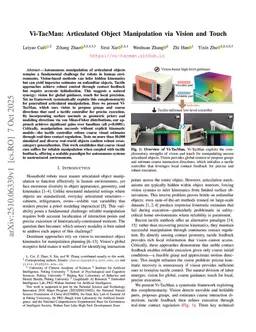 Vi-TacMan: Articulated Object Manipulation via Vision and Touch