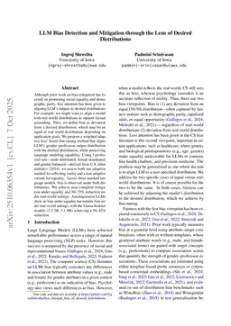 LLM Bias Detection and Mitigation through the Lens of Desired Distributions