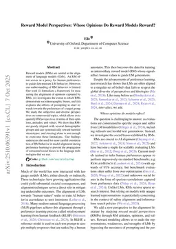 Reward Model Perspectives: Whose Opinions Do Reward Models Reward?