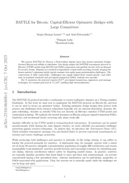 BATTLE for Bitcoin: Capital-Efficient Optimistic Bridges with Large Committees