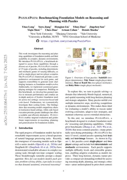 PuzzlePlex: Benchmarking Foundation Models on Reasoning and Planning with Puzzles
