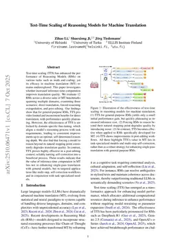 Test-Time Scaling of Reasoning Models for Machine Translation