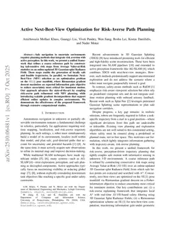Active Next-Best-View Optimization for Risk-Averse Path Planning