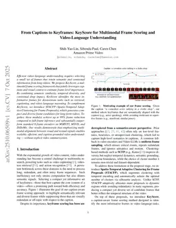 From Captions to Keyframes: KeyScore for Multimodal Frame Scoring and Video-Language Understanding