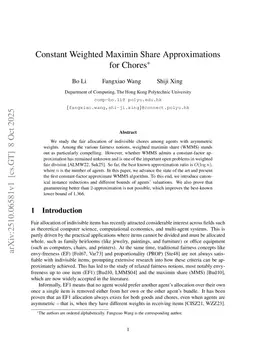 Constant Weighted Maximin Share Approximations for Chores