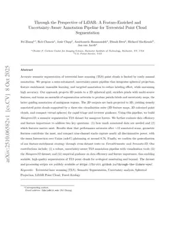 Through the Perspective of LiDAR: A Feature-Enriched and Uncertainty-Aware Annotation Pipeline for Terrestrial Point Cloud Segmentation