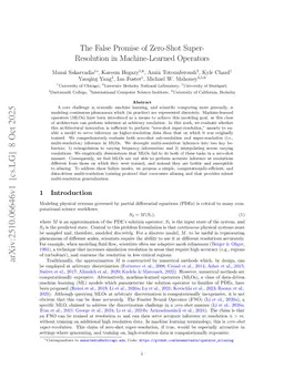 The False Promise of Zero-Shot Super-Resolution in Machine-Learned Operators