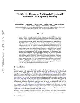 ToolMem: Enhancing Multimodal Agents with Learnable Tool Capability Memory