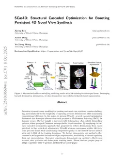 SCas4D: Structural Cascaded Optimization for Boosting Persistent 4D Novel View Synthesis