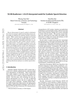 XLSR-Kanformer: A KAN-Intergrated model for Synthetic Speech Detection