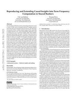 Reproducing and Extending Causal Insights Into Term Frequency Computation in Neural Rankers