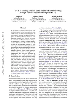 LLMs Enable Bag-of-Texts Representations for Short-Text Clustering