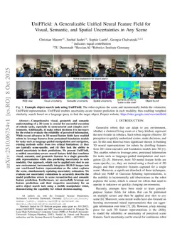 UniFField: A Generalizable Unified Neural Feature Field for Visual, Semantic, and Spatial Uncertainties in Any Scene