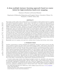 A deep multiple instance learning approach based on coarse labels for high-resolution land-cover mapping