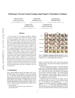 StyleKeeper: Prevent Content Leakage using Negative Visual Query Guidance