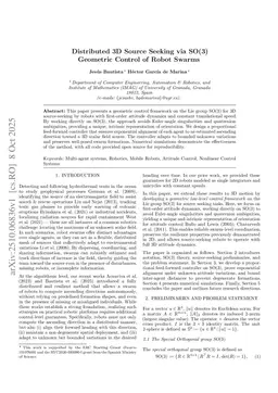Distributed 3D Source Seeking via SO(3) Geometric Control of Robot Swarms