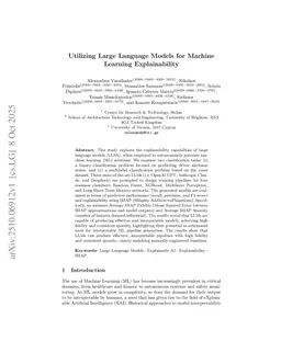 Utilizing Large Language Models for Machine Learning Explainability