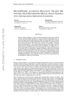 DecompGAIL: Learning Realistic Traffic Behaviors with Decomposed Multi-Agent Generative Adversarial Imitation Learning
