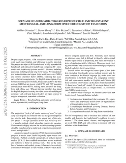 Open ASR Leaderboard: Towards Reproducible and Transparent Multilingual Speech Recognition Evaluation