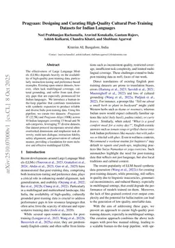 Pragyaan: Designing and Curating High-Quality Cultural Post-Training Datasets for Indian Languages