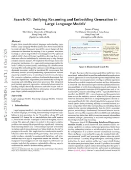 Search-R3: Unifying Reasoning and Embedding Generation in Large Language Models