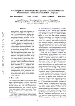 Revisiting Metric Reliability for Fine-grained Evaluation of Machine Translation and Summarization in Indian Languages