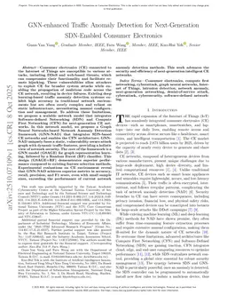 GNN-enhanced Traffic Anomaly Detection for Next-Generation SDN-Enabled Consumer Electronics