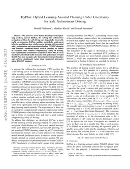 HyPlan: Hybrid Learning-Assisted Planning Under Uncertainty for Safe Autonomous Driving