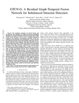 GTCN-G: A Residual Graph-Temporal Fusion Network for Imbalanced Intrusion Detection (Preprint)