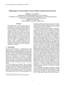 Minimizing the Value-at-Risk of Loan Portfolio via Deep Neural Networks