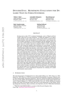DynamicEval: Rethinking Evaluation for Dynamic Text-to-Video Synthesis