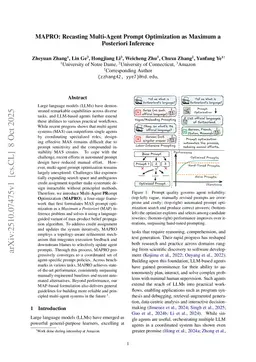 MAPRO: Recasting Multi-Agent Prompt Optimization as Maximum a Posteriori Inference