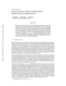 metabeta - A fast neural model for Bayesian mixed-effects regression