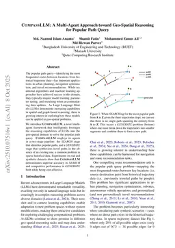 CompassLLM: A Multi-Agent Approach toward Geo-Spatial Reasoning for Popular Path Query