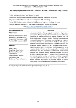 EEG Sleep Stage Classification with Continuous Wavelet Transform and Deep Learning
