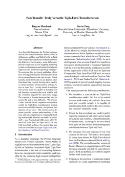 ParsTranslit: Truly Versatile Tajik-Farsi Transliteration