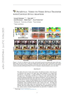 PickStyle: Video-to-Video Style Transfer with Context-Style Adapters