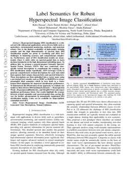Label Semantics for Robust Hyperspectral Image Classification
