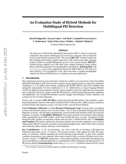 An Evaluation Study of Hybrid Methods for Multilingual PII Detection