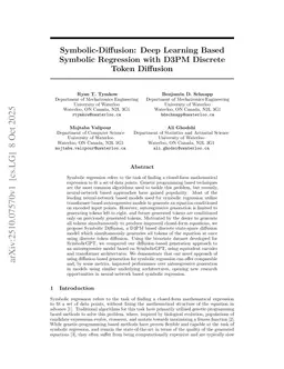 Symbolic-Diffusion: Deep Learning Based Symbolic Regression with D3PM Discrete Token Diffusion