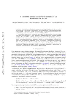 A Minrank-based Encryption Scheme à la Alekhnovich-Regev