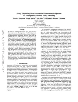 Safely Exploring Novel Actions in Recommender Systems via Deployment-Efficient Policy Learning