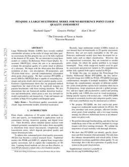 PIT-QMM: A Large Multimodal Model For No-Reference Point Cloud Quality Assessment