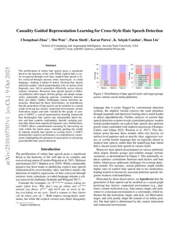 Causality Guided Representation Learning for Cross-Style Hate Speech Detection