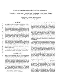 SUBQRAG: Sub-Question Driven Dynamic Graph RAG