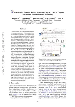 oMeBench: Towards Robust Benchmarking of LLMs in Organic Mechanism Elucidation and Reasoning