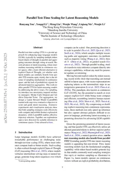 Parallel Test-Time Scaling for Latent Reasoning Models